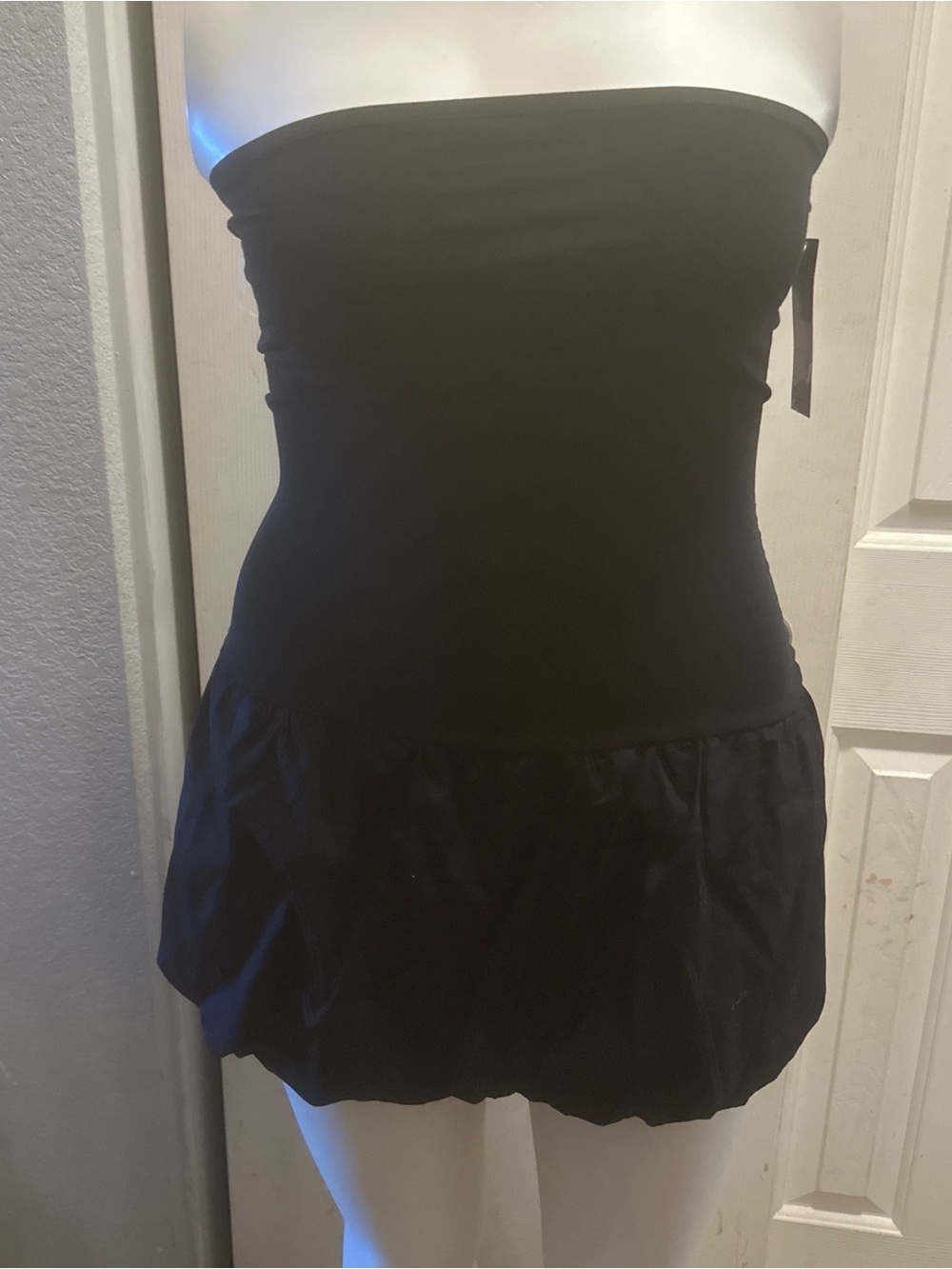 wild fable Black Strapless mini Dress